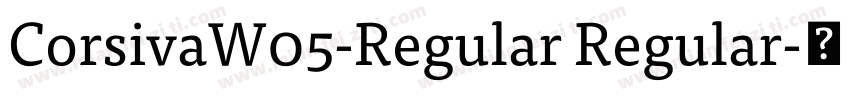 CorsivaW05-Regular Regular字体转换